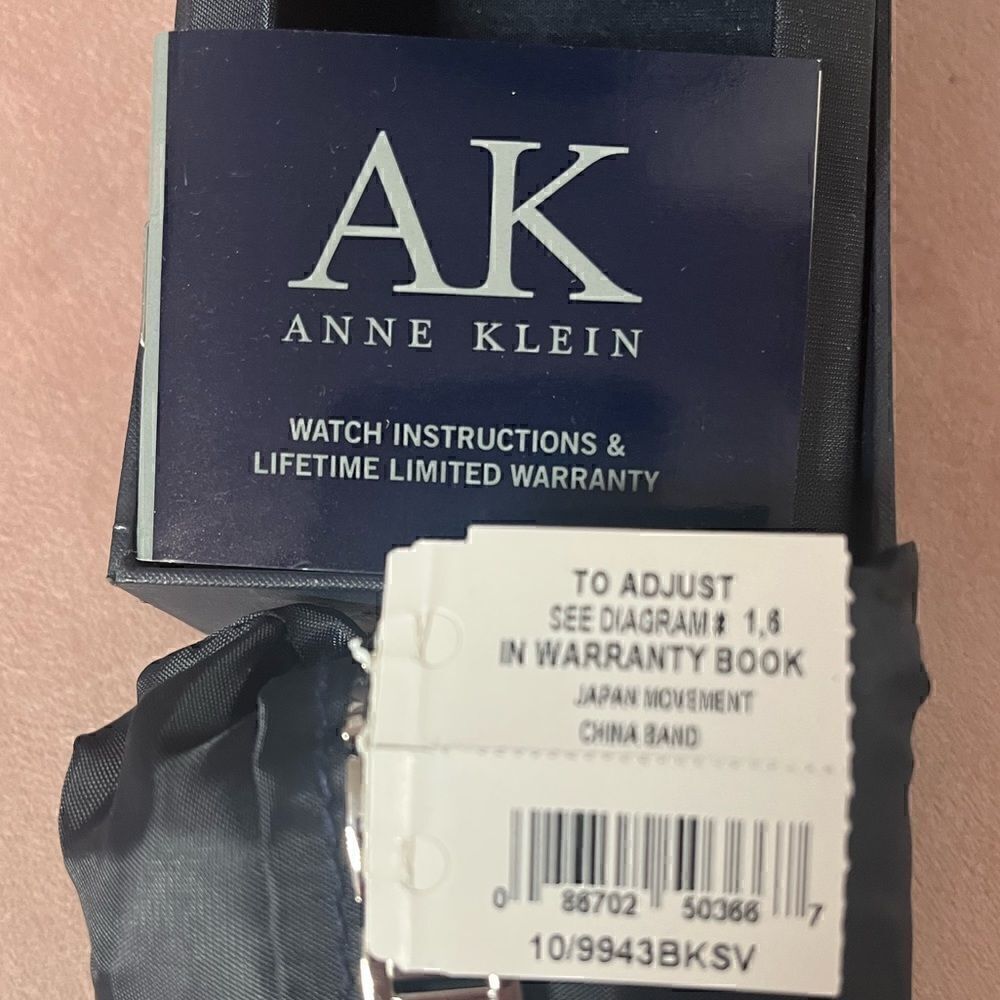 Ann Klein Silver Analog Watch New In Box‎ - Picture 4 of 5